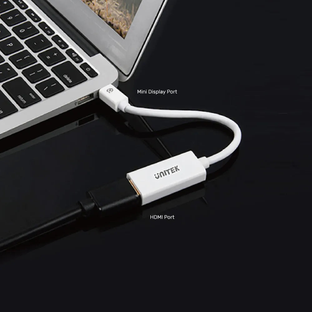 Unitek Y-6331 4K 30Hz Mini DisplayPort to HDMI 1.4 Adapter - متجر TT Tab للتقنيات الحديثة