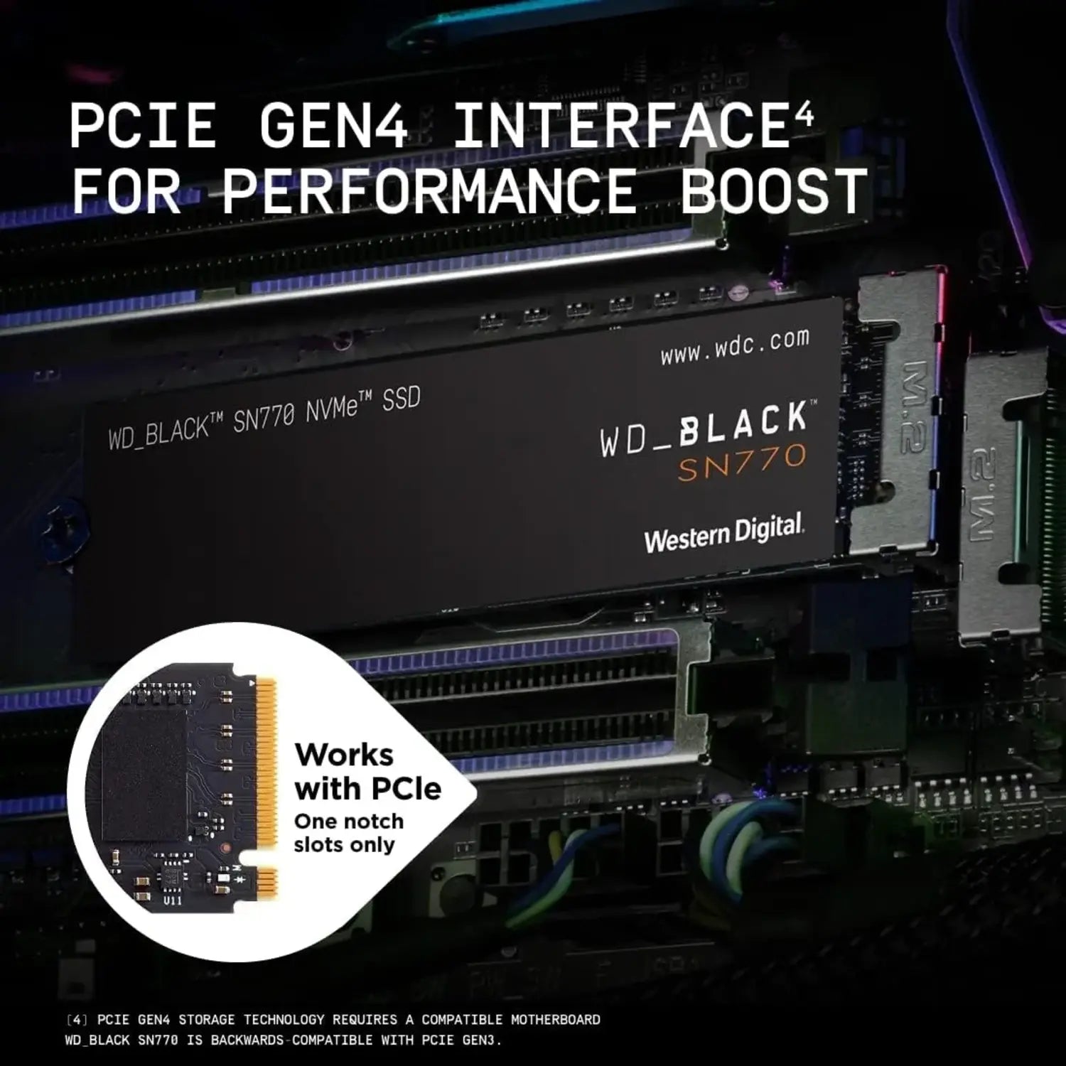 WD Black SN770 SSD NVMe Gen4 - متجر TT Tab للتقنيات الحديثة