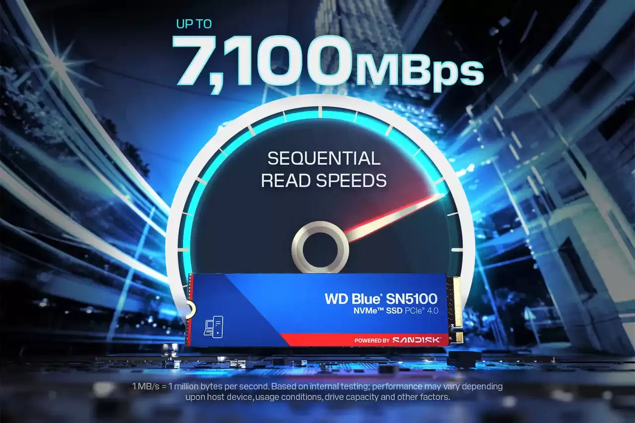 WD Blue SN5100 SSD NVMe Gen4 - متجر TT Tab للتقنيات الحديثة